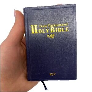 New Testament Holly Bible King James Version Pocket Sz 4.5x3" Red Letter Edition